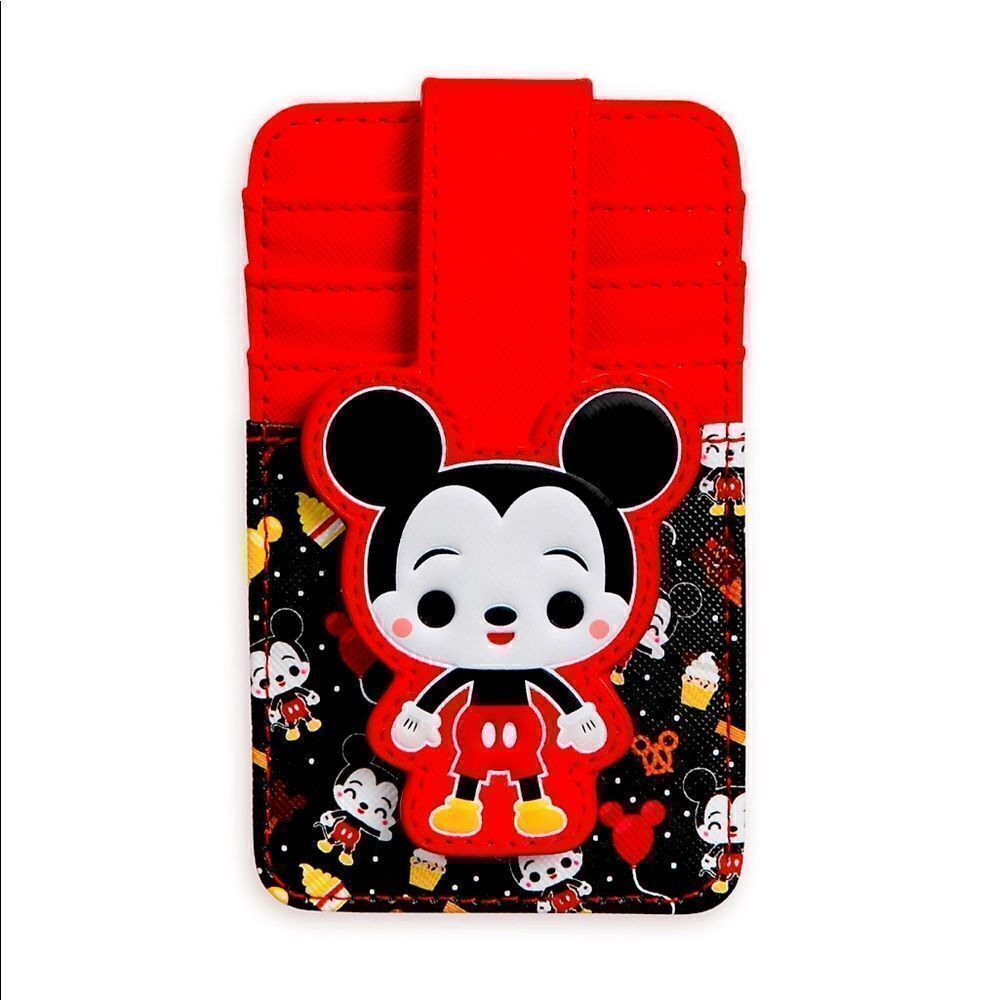 Disney Parks Mickey Mouse Food Icons Card Wallet NWT